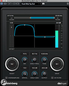 The new Distroyer plug-in offers multiple flavours of saturation.