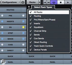 While mixing, hiding any Rack elements you don’t need constant access to can help you focus.