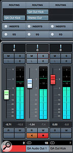 MixConsole’s Routing panel.