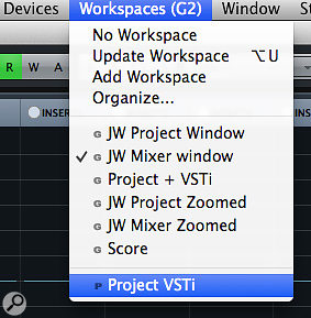 The Workspace system now has its own entry on the main menu system.