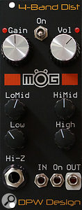 MÖG D‑2. Size: 10HP. Current: +12V 25mA, -12V 15mA.