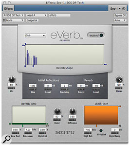 The right settings turn DP’s Multimode Filter into an auto–wah plug–in.