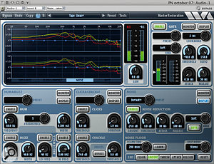 WaveArts' Master Restoration Suite is a welcome newcomer to the relatively deserted field of DP-compatible noise-reduction plug-ins.
