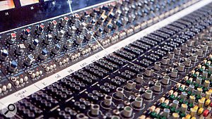 The control room currently houses a vintage API console.