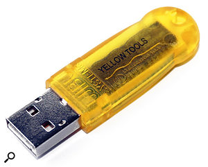 The Wibu Key dongle is used by Yellow Tools (shown here) and Algorithmix, and is very similar in both size and shape to the latest Syncrosoft device, apart from its bulbous end.