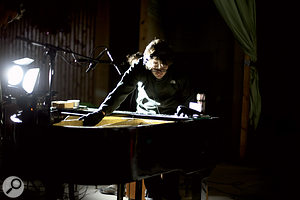 Rasmus: "This is Mads playing the world's northernmost grand piano. We read about its existence after hearing about the ghost town of Pyramiden, and it was a big reason for why we just had to travel to Pyramiden. We have used it throughout the album, but not in obvious grand piano ways. It was in very bad shape, but we made good use of it.”