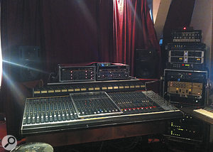 The modified Soundcraft desk at andereBaustelle Tonstudio was pieced together from three original examples. 