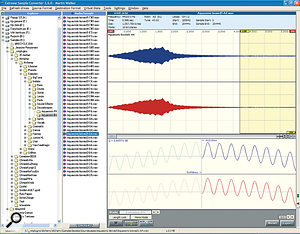 As a sample browser and looper, ExSC rivals some fully featured stereo audio editors.