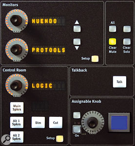 The Soft Knob and Soft Key sections are where much of the MC Pro’s power resides, as these can be assigned to control complex functions or sets of functions within your DAW. 