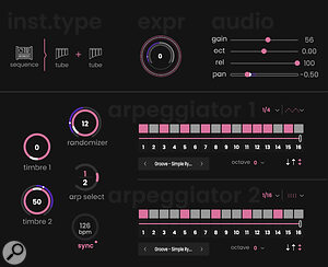 Sequence instruments are actually built on dual step‑based arpeggiators.