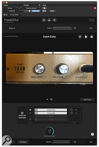 The FreqInOut plug‑in can store and display a photo of the piece of equipment inserted in each slot, making it easy to recall settings after the fact.
