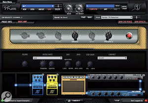 The Fender Fuse software allows you to configure the modelling stage of the Super Champ X2 via computer.