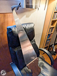 The musical saw used in the brothers’ soundtrack for Radioactive. The musical saw used in the brothers’ soundtrack for Radioactive.