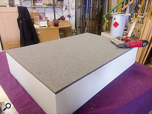 The custom membrane traps were made professionally and designed to absorb energy specifically around 50Hz.