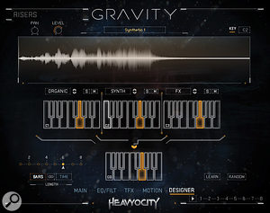 Create your own custom, three–way hits and risers on Gravity’s Designer page.