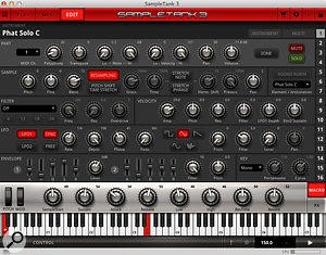 While you can’t get at the raw samples, the Edit page provides plenty of options for customising the sound of an instrument.