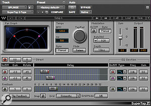 The 'secret sauce' in Brian May's guitar sound: a pseudo-random echo patch created using Waves' SuperTap.