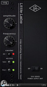 Asked to add more sub-bass to the bass sound, Manon Grandjean turned to UA's Little Labs Voice Of God plug-in.