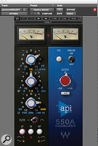 Bernard Löhr is a fan of the API 550A EQ on vocals, and used the Waves emulation on Lily James’ lead track.