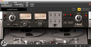 IK Multimedia’s T‑Racks TR5 tape simulator was deployed across the guitar bus.