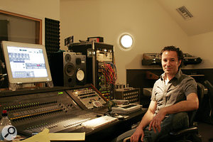 Eric Rosse at his Squawkbox Studios, where 'Love Song' was mixed.