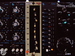 The APSI graphic EQ used to process the kick drum.