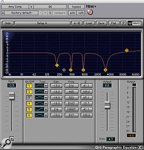 As well as plenty of hardware processing, Amy Winehouse's lead vocal was treated with surgical EQ from Waves' <em>Q10</em>.