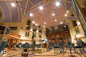 While Jake Jackson was mixing in AIR Studio 3, he was able to use the large hall there to check how the mixes would sound in a very ambient space.