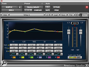 Body was added to the sample at the heart of 'Run This Town' with mid‑ and low‑frequency boost from Waves' Renaissance EQ.