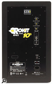 The rear panel houses all of the RP10-3's input connectors, plus controls for HF and LF level, and input sensitivity.