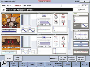 Two new expansion (EXs) PCM libraries provide the basis of myriad drum kits and percussion instruments, all of which can be further sculpted using the full power of the HD1 synth engine and the effects.