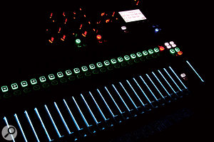 The illumination of the Si Compact's faders is colour coded, changing to represent the function they're currently performing.