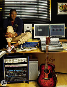 Labrinth's setup is based around an Apple Mac G5 running Logic.