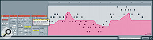 MIDI continuous controller data recorded in a Clip can be viewed in the Clip Envelopes section.