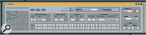 Obo, Stretta's Monome matrix sequencer, shoehorned into Live's Detail Pane.