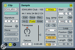 If you know the key of a song you want to play you can use the Transpose option in the Clip Properties box to shift the key, within reason, to make Harmonic Mixing much easier.