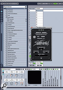 A click on the double arrow at the bottom of the TS999 reveals a number of other parameter controls. Setting sample rate at 4x is a good place to start. Play with the other settings until you get the best sound for your guitar.