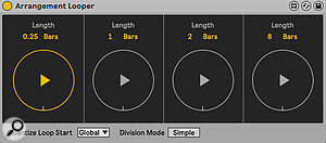 The Arrangement Looper updates Ableton’s Cycle parameter for quick ‘in the moment’ arrangement loops.