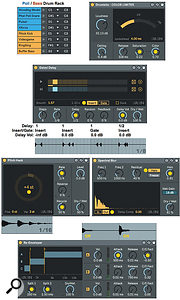 Screen 3: Creative Extensions’ five audio effects with the settings described in the main text.