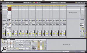 Individual channels in the new Drum Rack can be ‘unfolded’ in the main mixer.