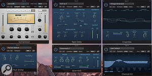 Screen 2: The effects chain fed from the channel's send control.