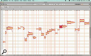 The Note Assignment view in Melodyne 4’s Note Editor gives you many more options for fine–tuning its note detection.