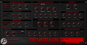 The Renegade virtual-analogue synthesizer.