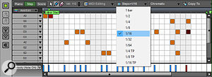 Version 7 of Mixcraft introduces a new Step Editor for pattern-based sequencing.