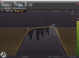 All of the guitar tracks had a  lot of unwanted low end, and most were also very noisy. This is a  representative sample of the EQ settings it took to bring the clean guitars into line!