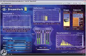 To draw all the backing parts into a communal space, Mike used a concert-hall preset from Universal Audio's Dream Verb, as shown in this screenshot.