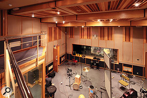 The Studio Four live area, where many rock sessions are recorded. 