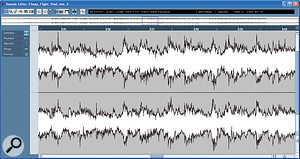 Typically, individual instrument tracks (left) present relatively predictable and repeatable dynamic variations, whereas full mixes (right) are much more complex and unpredictable.