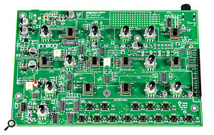 Moog have done their best to make the Werkstatt ü1 as straightforward as possible to construct, with no need for soldering on the clearly labelled circuit board.