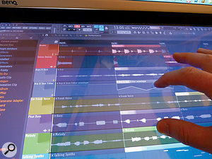 For FL Studio, makers Image Line have adopted some useful gesture-based features, and the next version promises to deliver more touchy treats.